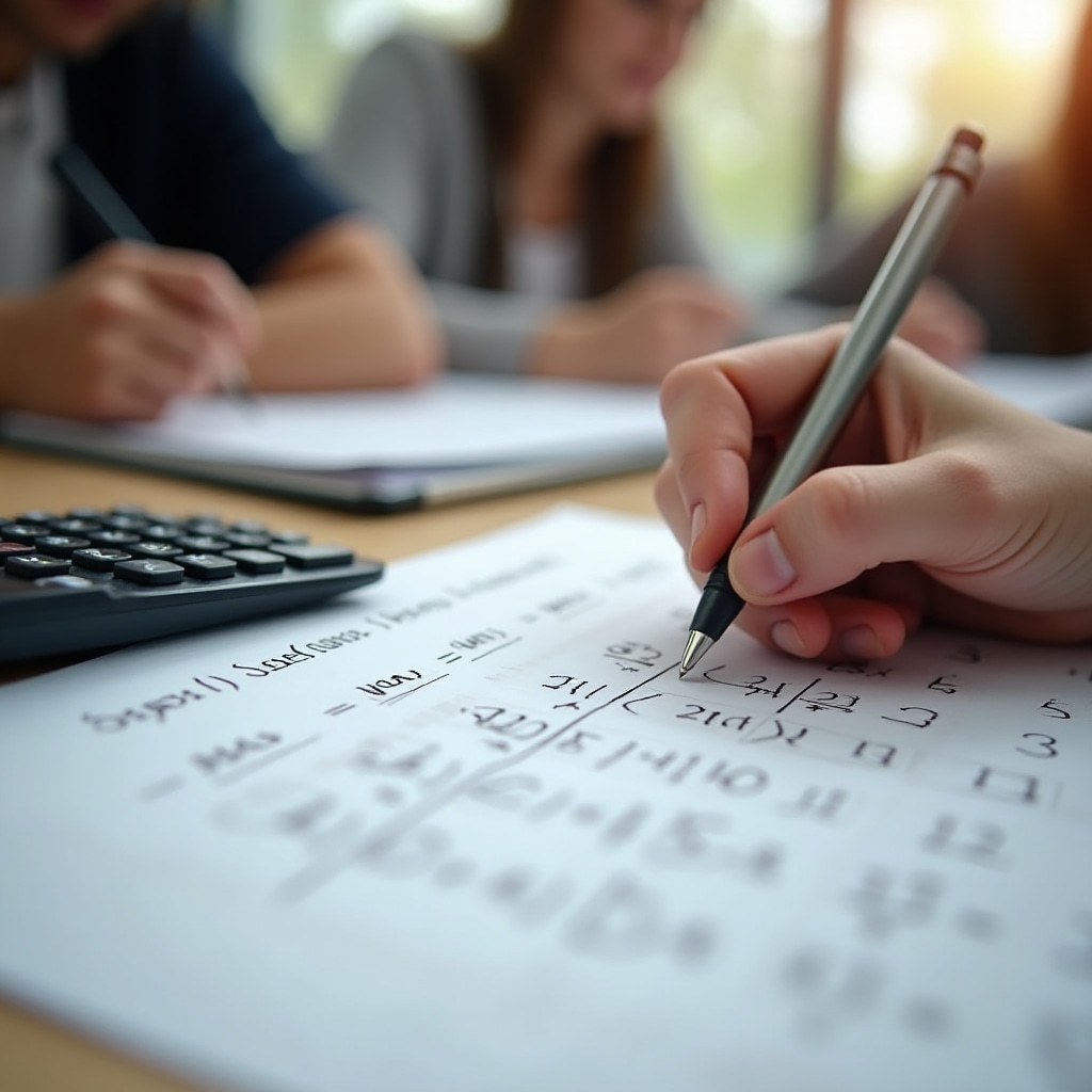 Students learning interest rate calculations with practical examples